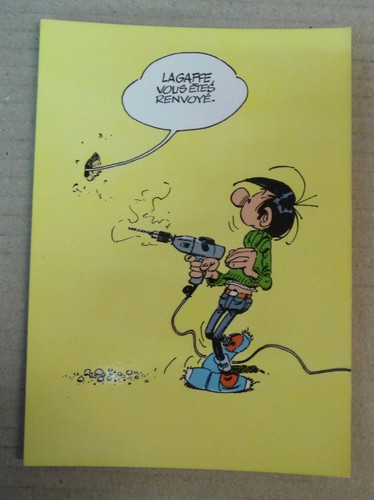 Carte postale gaston lagaffe - postale,