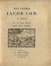 EO N° 1921 JEAN PAULHAN + CP DÉDICACÉE À MARCEL SAUVAGE : JACOB COW LE PIRATE