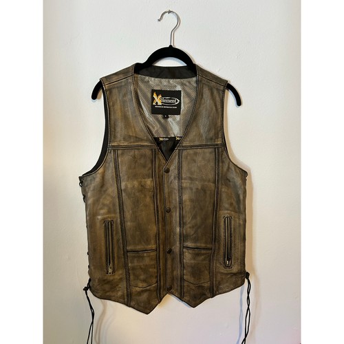 Distressed brown xelement - brown,