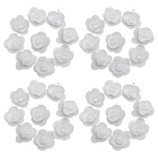  50 Pcs Fleur Artificiel Fleurs Artificielles De Mariage Fausses Têtes