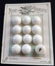 ANCIENS BOUTONS  EMAUX DE BRIARE   SUR CARTE  MERCERIE ANCIENNE DIAMETRE 1,3 CM