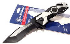 Couteau Smith&Wesson SWP17 Lame Tanto Serr Acier Inox Manche Alu SWP1158708