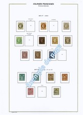 Album timbres à imprimer soi-même - COLONIES FRANCAISES Emissions générales