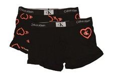 Lot de 2 boxers pour homme CK CALVIN KLEIN en coton stretch avec élastique visib