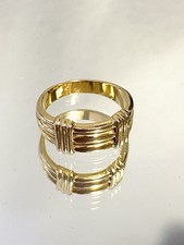 Bague jonc unisexe en plaqué