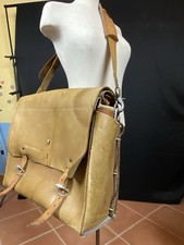 Sacoche de travail Vintage 1960 Cuir Épais Camel