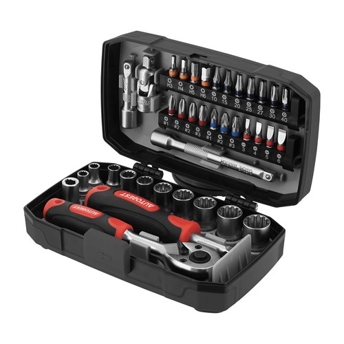 Coffret cliquet 38 - cliquet, 1/4