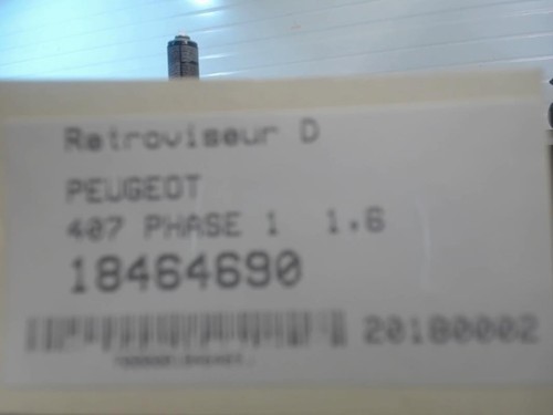 Retroviseur droit peugeot 407 - droit,