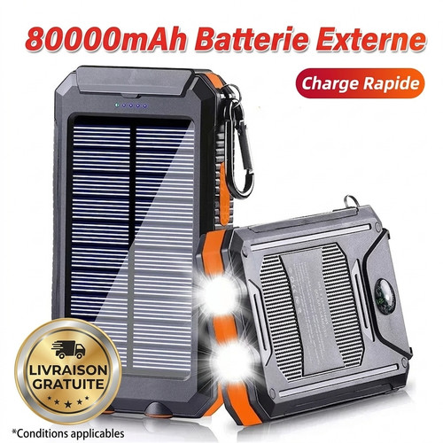 Batterie externe solaire - batterie,