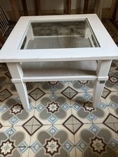 table basse salon blanche