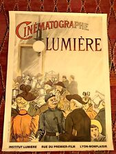 LUMIÈRE CINÉMA -  AFFICHE VINTAGE 80 X 60 cm Litho Parison Décor Paris