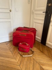 SET VALISE LANCEL  ROUGE