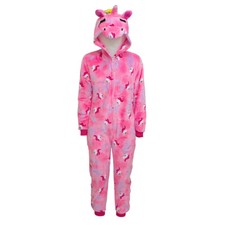 Pigiamone intero donna Unicorno Pink in caldo pile V018