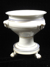 🇫🇷 ANCIEN CONFITURIER TRIPODE PORCELAINE DE PARIS LOUIS PHILIPPE PATTE DE LION