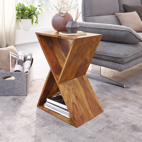 Finebuy table appoint bois - table, d'appoint