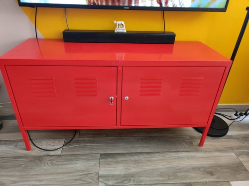 Meuble fer rouge grande - meuble,