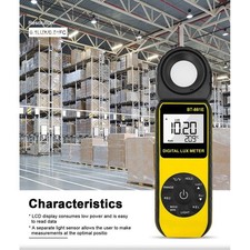 Pour BTMETER 881E Luxmètre Numérique avec Large Plage de Mesure 300000 Lux