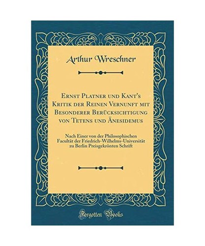 Ernst platner und - und, kant's