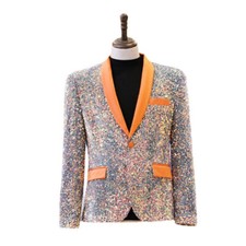Hommes Paillettes Costume