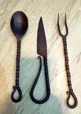 Ensemble cuillère en fer