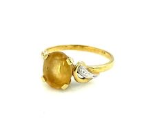 MAGNIFIQUE BAGUE OR 18 CARATS - Citrine - 2,60 g