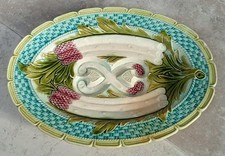 Ancien Plat Asperge Céramique