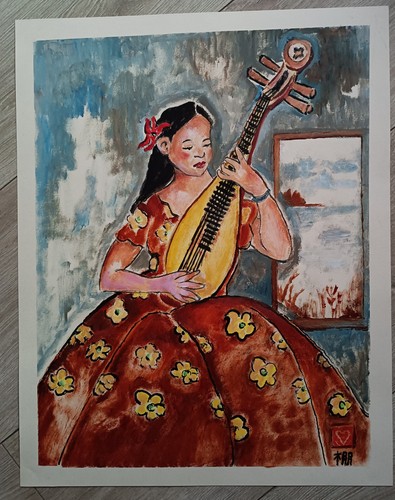 Tableau original huile signée