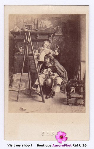 Peintre enfant devant un - &,