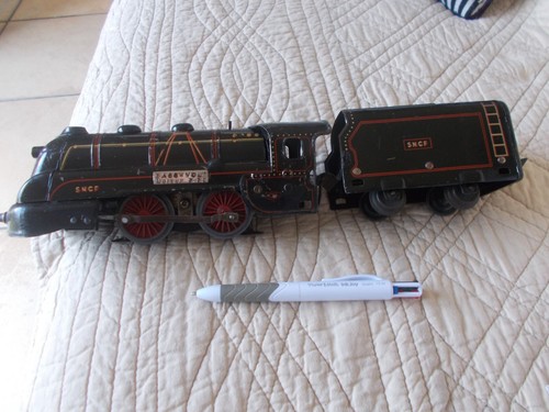 Locomotive avec tender noir - avec,