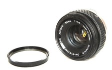 OBJECTIF OLYMPUS ZUIKO MC AUTO-S 1,8/50 BON ETAT