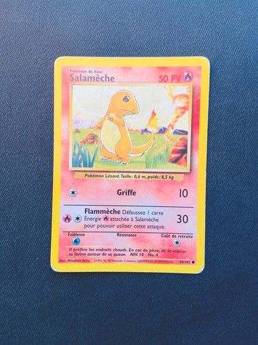 Carte pokemon salameche 102 - carte,