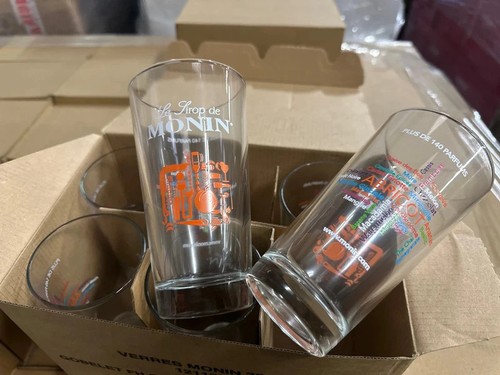 Verres sirop monin abricot - sirop,