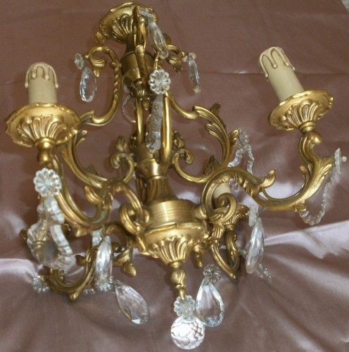 Lustre bronze doré vieil - lustre, "