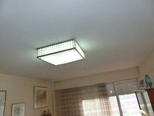 LOT 5 LUMINAIRES JEAN PERZEL CADRE BRONZE PAVES DE CRISTAL TRES BON ETAT 