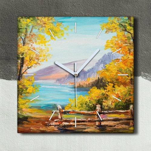 Horloge murale sur toile - , 30x30