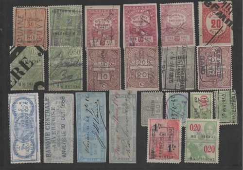 Fiscaux belgique timbres - fiscaux,