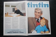 RARE JOURNAL TINTIN  1983 DECES HERGE ! TINTIN MILOU PLEURENT . THORGAL  TBE