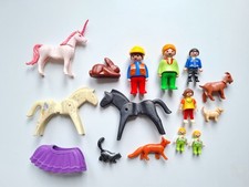 Lot figurines vintage style Playmobil – animaux & personnages – années 80/90