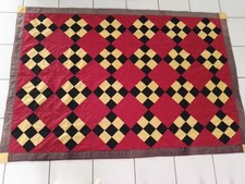 Patchwork, plaid, tenture, fait mains, modèle unique