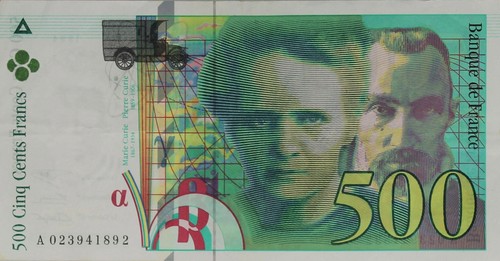Billet france 500 francs - billet,