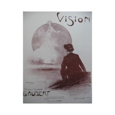 AUBERT Gaston Vision Pousthomis Chant Piano 1908