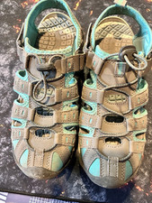 SANDALES FEMME DE MARCHE ET RANDONNÉE DE CHEZ INTERSPORT T.39 GRIS ET BLEU 