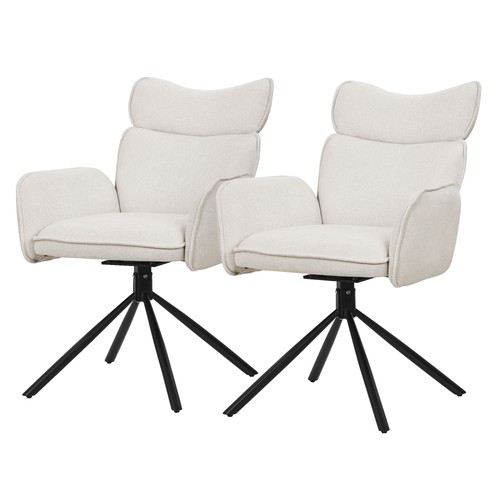 Lot chaises pivotantes à - de, 2