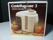MAGNIFIQUE CENTRIFUGEUSE 3 MOULINEX  VINTAGE EN BOITE  FONCTIONNE