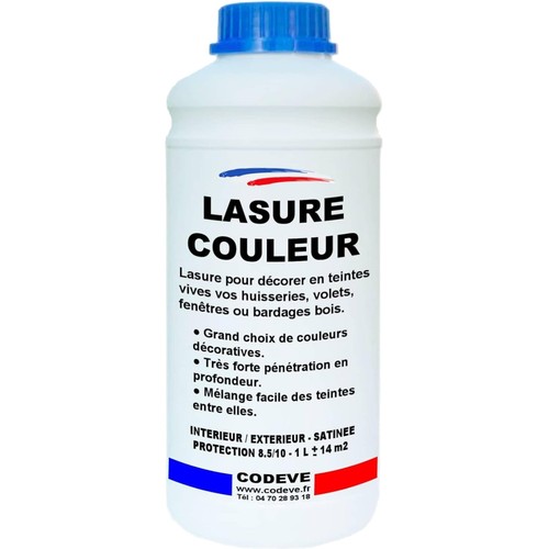 Lasure bois couleur marron - couleur, 1l