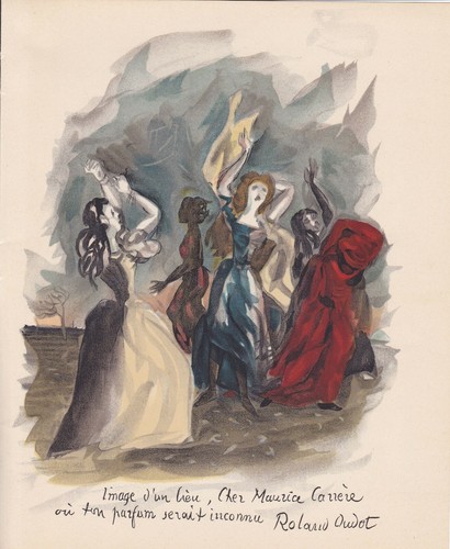 Roland oudot rare illustration - roland,