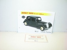 1 fiche + certif. DINKY TOYS