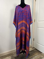 KANTHA BAE Blue Silk Long