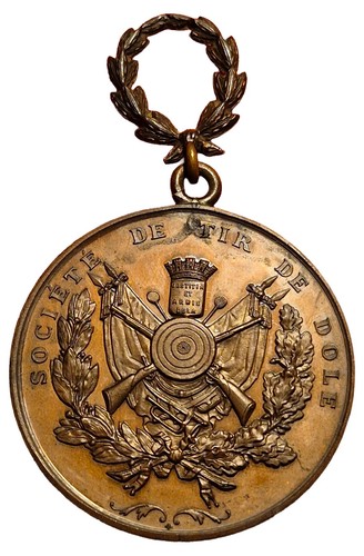 Médaille jura société de - :,