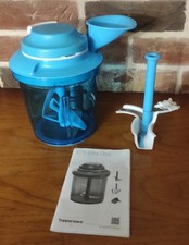 Tupperware PTS Extra Chef  SuperSonic bleu  Hachoir XXL Hache, mixe, émulsionne